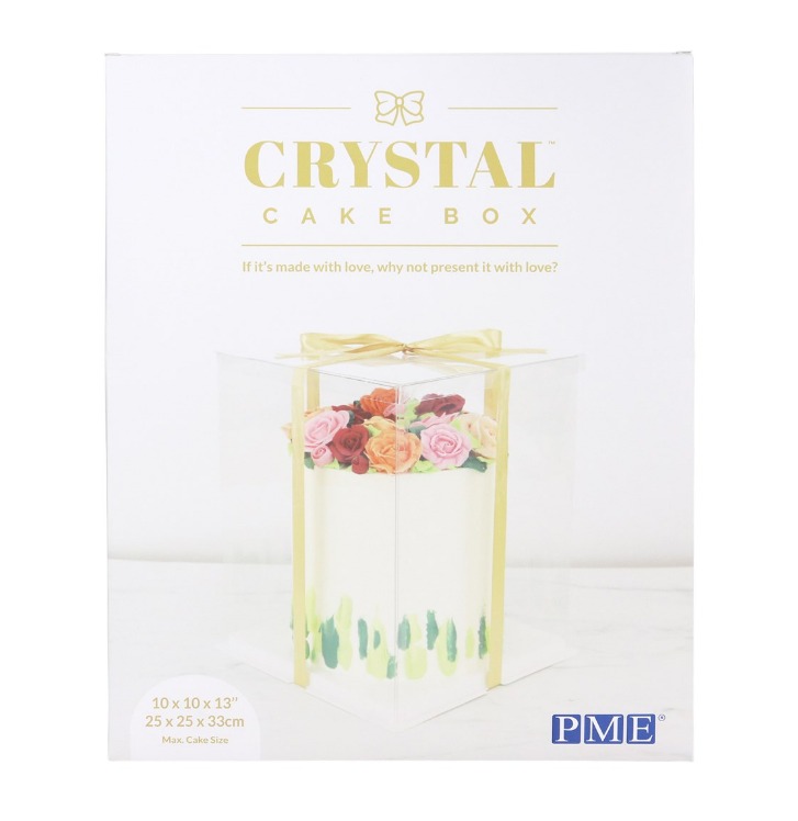 Scatola Crystal trasparente mis. 25x25x33 cm - PMECCB08