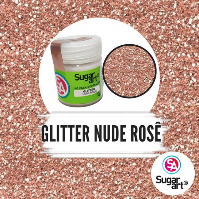 Glitter Nude Rose da 5 gr