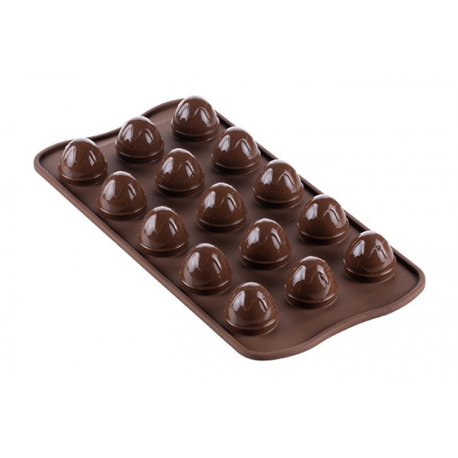 Stampo in Silicone - 12 Cioccolatini Cuore 3D di Silikomart 